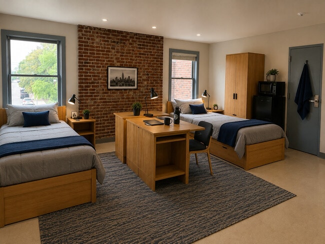 Large Suite Double - Private Bathroom -*Example Remodel Summer 2026 - 308 North St, 9 Month Lease, Meals Included