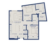 B4U | 2x2 | 981 sq ft