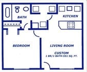 1 dormitorio/1 baño