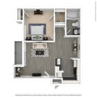 Oak Row North Dallas - A8 Floor Plan