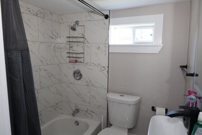 The bathroom.