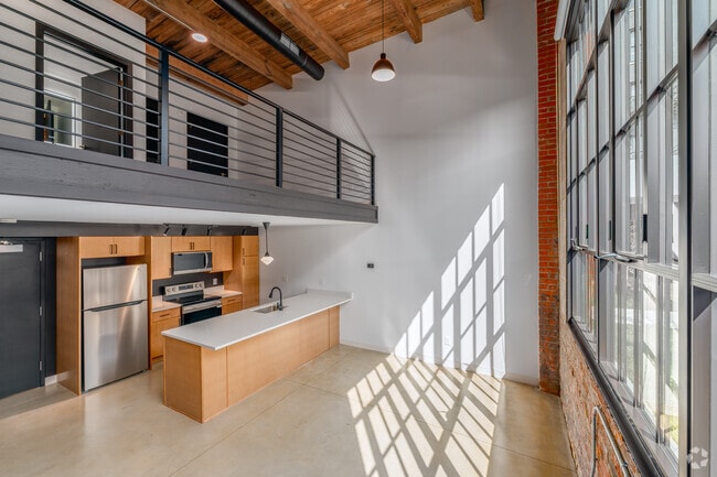 1BR, 1.5BA - 754SF - Loft A - Living Room