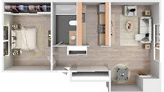 1 x 1 w. fireplace
