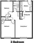 2BR/1BA