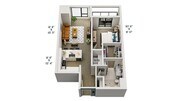 B5 | 1x1 | 712 sq ft