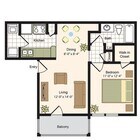 A2 | 1x1 | 651 sq ft