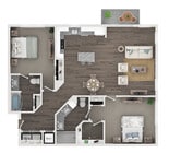 B2 floor plan Mira Crystal Lake
