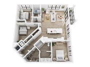 C1-A floor plan LANA at Lake Norman