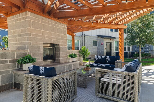 Keegan at Mission Glen Outdoor Fireplace