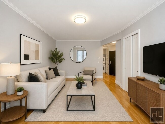 1 bedroom 1 bathroom with laundry in unit.