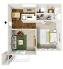 1BR/1BA
