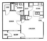 1BR/1BA