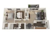 2Bdrm Garden 1Bath - 847Sqft