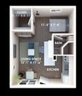 Plano de planta con dimensiones