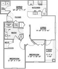 Plano de planta Duo-Lanai de los apartamentos Trinity Club