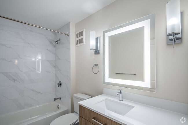 Lemont 1BR, 1BA - 730SF Bathroom - The Jade Residences at Waterfall Glen