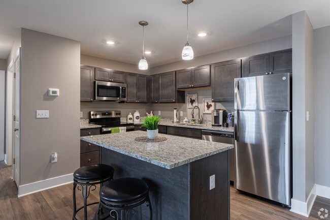 Kitchen Island - The Crest at Williams Creek Apartments