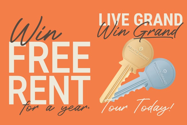 Lease today and be entered to WIN GRAND for a chance at our grand prizes! Win a brand-new Chevy Tahoe, a 4-night vacation, a 3-day cruise, or a $500 gift card! Contact the leasing office for full details. Contact the leasing office for full rules and details. - Pointe Grand Spartanburg