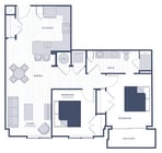 Poinsetta floor plan Oversea At Flagler Banyan Square