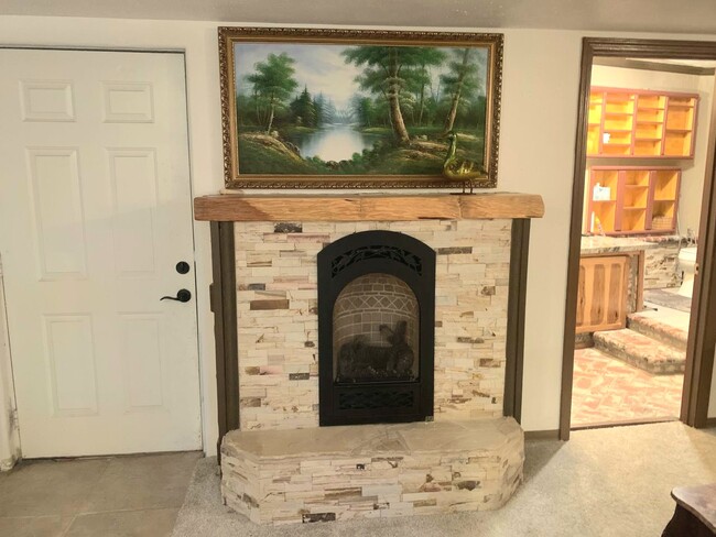 Electric hand built fire place - 1026 Willson Rd Apartments Unit 1026 Willson Rd ADU