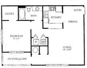 1BR/1BA