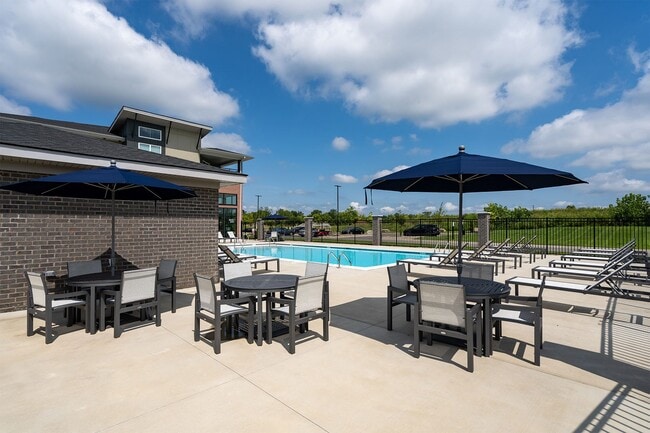 Poolside Chairs and Tables - The Flats of River Ridge