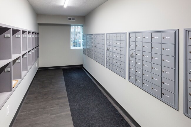 Freshly remodeled mail room