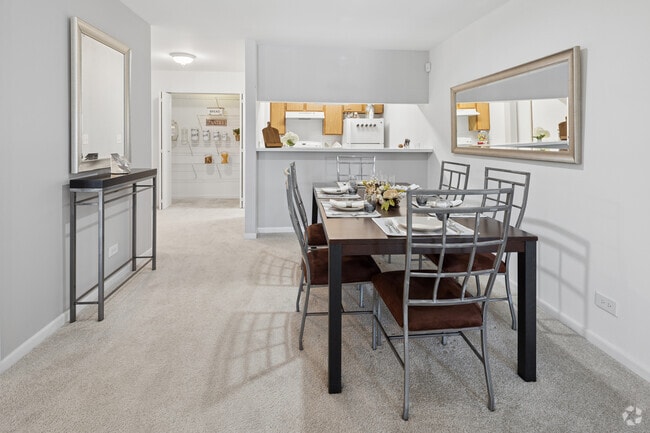 Lily 2BR, 2BA - 1,080SF - Dining Room, Kitchen