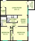 Stowe Two Bedroom Floorplan
