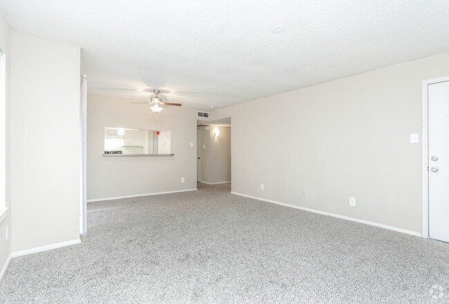 2BR, 2BA - 863SF (Living Room and Dining Room)