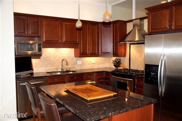 Chestnut Cabinets/Sapphire Granite/Stainless - 800 W Cornelia Ave Unit #305