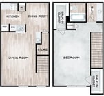 1bed1bath 810sqft