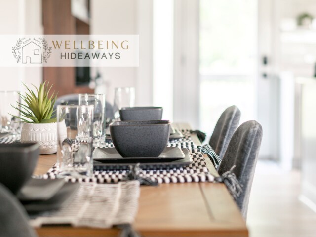 Dining table and beautiful dinning set for entertaining