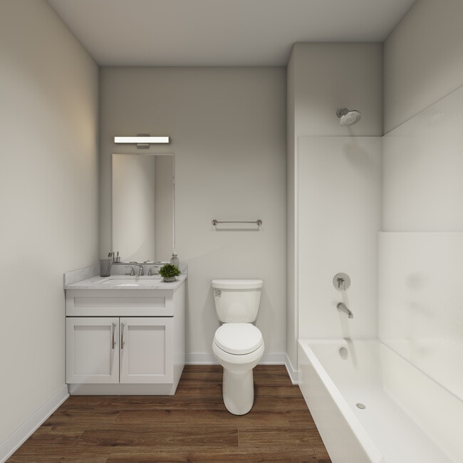 3BR, 2BA 2nd fl. - 1,110SF - Primary Bathroom