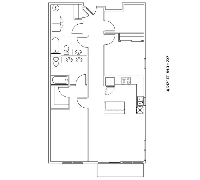 2BR/2BA 1208 sqft - Meadows at Martha Lake