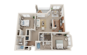 2x2C- View at Legacy Oaks Apartments in Knightdale North Carolina NC Near Raleigh