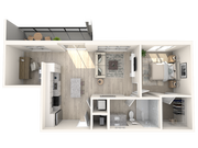 A3.0 | One Bedroom, One Bathroom + Den