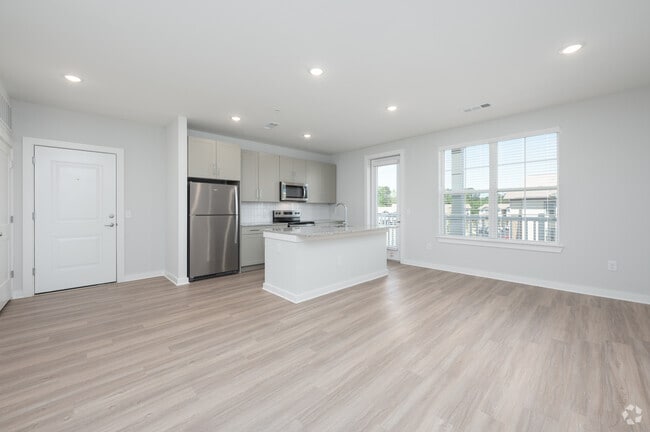 B2 2BR, 2BA - 1,050SF - Kitchen/Living Room