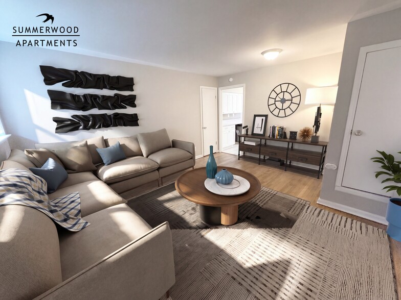Summerwood 1bd/1ba Living Room