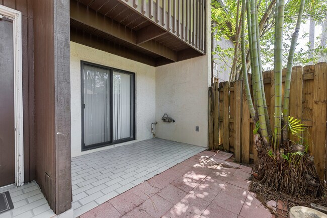 Walk out sliding glass door from 1st floor primary
