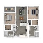 The Linden - 2 Beds, 2 Baths, 925 sq. ft.