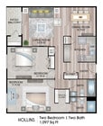 1097 Sq. Ft.
