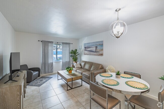 1BR, 1.5BA - 800SF - Living Room/Dinning Room