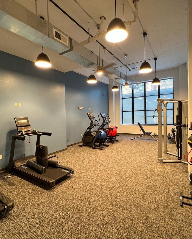On-site 24/7 Fitness center