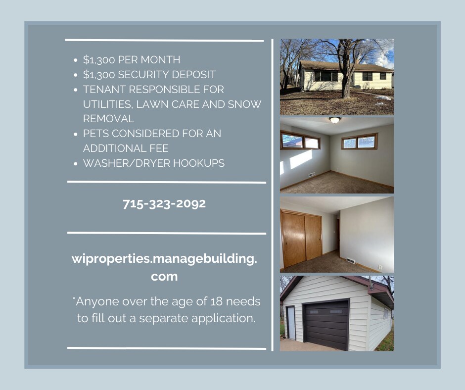 136 Elmwood Ln Rental House Rental in Nekoosa, WI