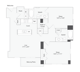 California | 2-Bedroom Floorplan