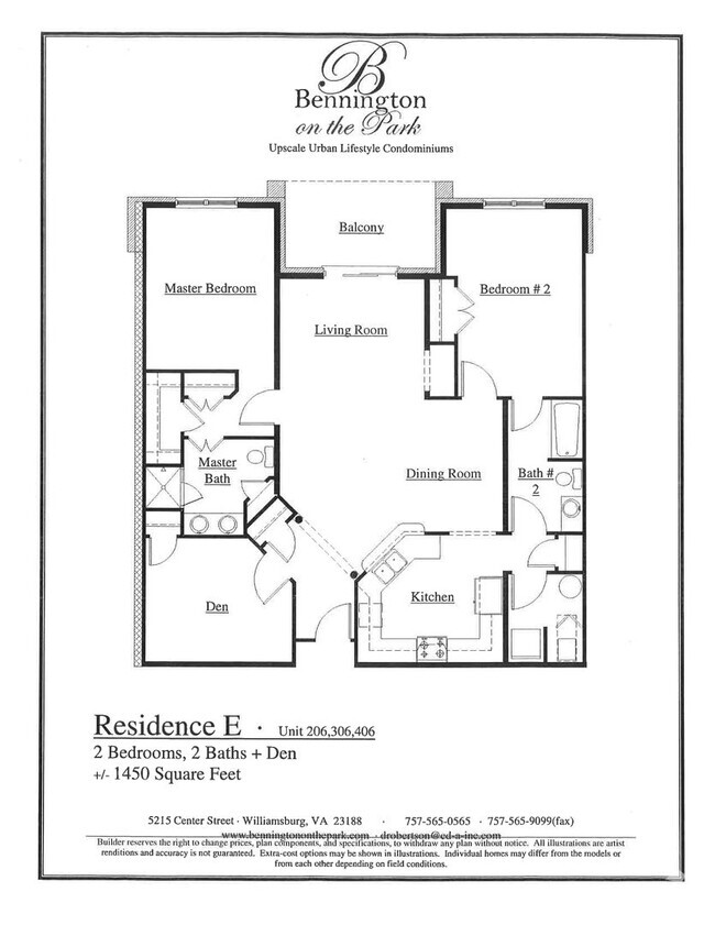 Building Photo - 3 bedroom/ 2 bathroom- Bennington on the Park Unit 306 Rental