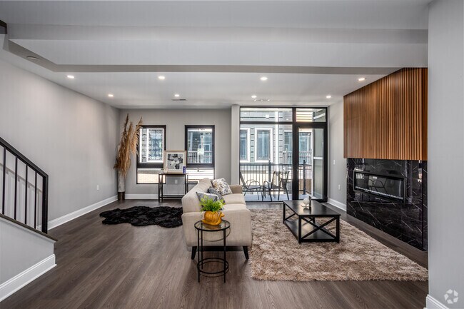 3BR, 3.5BA - 1,800SF - Living Room - 365 Frebis Ave