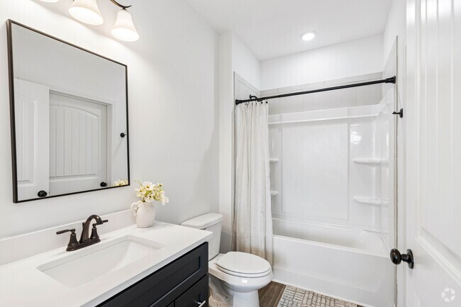 B1 - 2BR, 2BA - 1,180SF - Second Bathroom