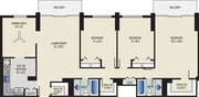 3 BR / 2 BA (Style Q2) | 1400 sq. ft.